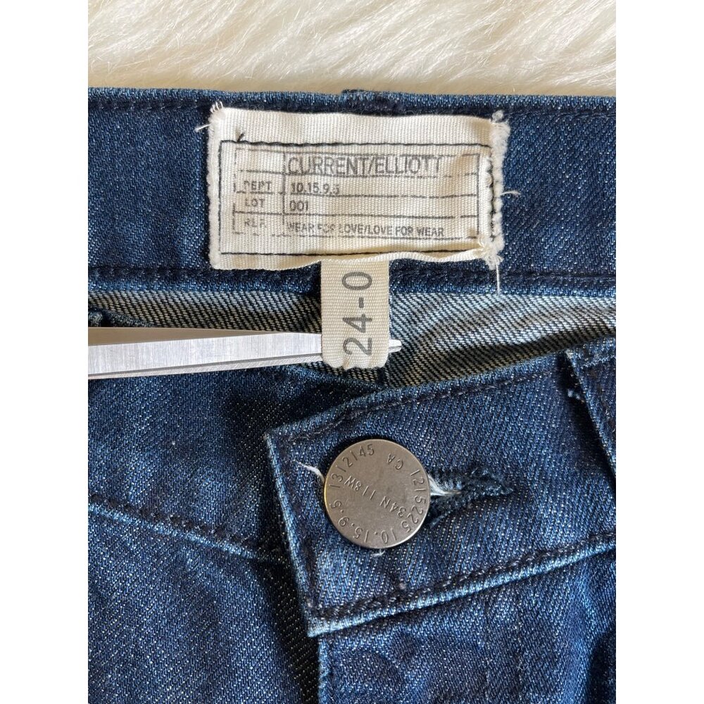 Current / Elliot Women's The Stove Pipe Straight Leg Jeans in Utility Rinse - Picture 5 of 11